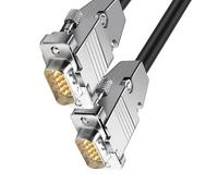 DEKKRYNFV Rallonge SVGA HDB15 avec double blindage 15 broches Câble coaxial mâle/femelle 150 cm de long Câble SVGA blindé en option