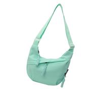 DEKKRYNFV Sac à bandoulière en toile de couleur unie, grand espace pour l'étude, la mode, l'université, l'étudiant, le grand sac à bandoulière pour les femmes, l'étudiant, Vert, One Size