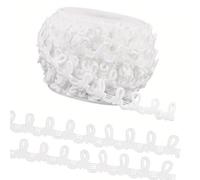 DEKKRYNFV Sangles De Fixation De Col De 20 Mètres Cravate À Bouton Élastique Cordon Élastique en Polyester pour Chemise Robe Vestes Vêtements Sangles De Couture Fournitures De Couture