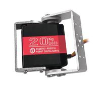 DEKKRYNFV Servo numérique haute performance 20 kg Moment Double arbre Design IP66 étanche composant de projet pour une utilisation intensive Engrenage métallique à couple élevé