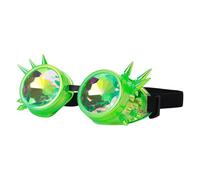 DEKKRYNFV Sterevunk Kaléidoscopes Lunettes Psychédéliques Raves Lunettes Prismes Lunettes Halloween Cosplay Festival Accessoires