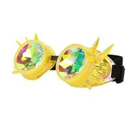 DEKKRYNFV Sterevunk Kaléidoscopes Lunettes Psychédéliques Raves Lunettes Prismes Lunettes Halloween Cosplay Festival Accessoires