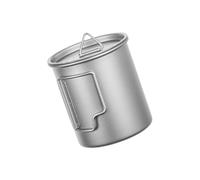 DEKKRYNFV Tasses de camping portables avec couvercle et poignée pliable pour randonnée et randonnée