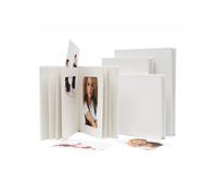Deknudt Album Photo - Boîte Photo, Cuir ou Similicuir, Blanc, 23 x 17.5 x 2.2 cm