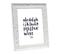 Deknudt Cadre Bois en Blanc à Surface ondulée Taille Image 30,0 x40,0 cm;