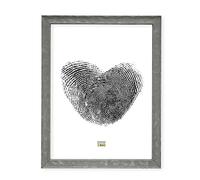 Deknudt Cadre Bois en Gris à Surface ondulée Taille Image 30,0 x40,0 cm;