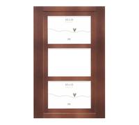 Deknudt Cadre en bois marron pour 3 photos 10x15 S59KH2 | ✅ Liquidation : parti=parti