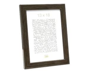 Deknudt Cadre étroit en bois de racine gris-brun 20x30