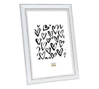 Deknudt Cadre photo blanc avec accent marron 24x30 S221H3