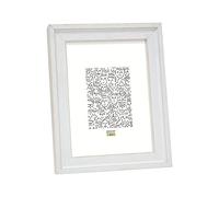 Deknudt Cadre Photo Bois Peint à la Main en Blanc Taille Image 15,0 x15,0 cm;