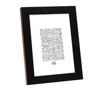 Deknudt Cadre Photo Noir en Bois avec Bord en Couleur Bois Taille Image 15,0 x20,0 cm;
