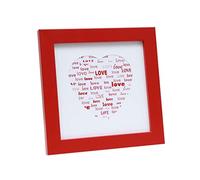 Deknudt Cadre Photo Rouge avec Motif Coeur