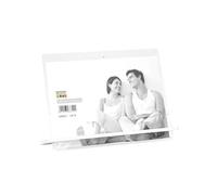 Deknudt Cadre Photo Transparent 5,4mm d'épaisseur avec Support Blanc