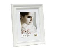 Deknudt Cadres Photo, Résine, Blanc, 30 x30 cm