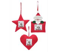 Deknudt Ensemble de décoration de Noël en tissu S67HC1