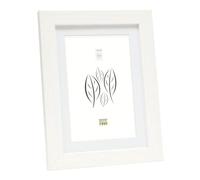 Deknudt Cadre photo S66KF1 P1 13x18cm (pour photo 10x15) passe-partout blanc MDF à poser/accrocher