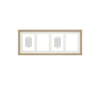 Deknudt Frames Cadre avec Passe-partout 4 photos 13x18cm Bois Clair S66KB4