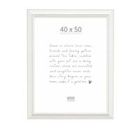 Deknudt Frames Cadre Bois Couleur Blanc Photo 30x45cm S221H1 | couleur blanc avec biseau couleur bois clair - pour accrocher - pour photos, affiches ou posters