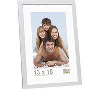 Deknudt Frames Cadre Couleur Argent Photo 20x30cm S44CD1 | en bois MDF - pour photos, posters ou affiches - à poser ou à accrocher