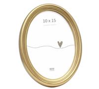 Deknudt Frames Cadre Ovale Doré Photo 10x15cm S100A3 | style retro forme ovale - or - à poser ou à accrocher