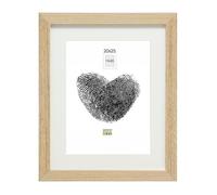 Deknudt Frames Cadre photo avec passe-partout - Couleur chêne - Bois clair - S66KH1 P1 20x25cm pour photo 15x20cm - Bois MDF - pour accrocher ou poser
