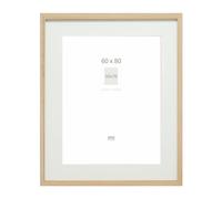 DEKNUDT FRAMES Cadre photo avec passe-partout - Couleur chêne - Bois clair - S66KH1 P1 60x80cm pour photo 50x70cm - Bois MDF - pour accrocher