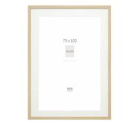 Deknudt Frames Cadre photo avec passe-partout - Couleur chêne - Bois clair - S66KH1 P1 70x100cm pour photo 60x90cm - Bois MDF - pour accrocher