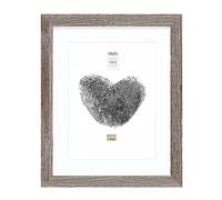 Deknudt Frames Cadre photo avec passe-partout - Couleur chêne grisé- Bois gris - S66KH3 P1 18x24cm pour photo 13x18cm - Bois MDF - pour accrocher ou poser