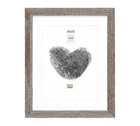 Deknudt Frames Cadre photo avec passe-partout - Couleur chêne grisé- Bois gris - S66KH3 P1 20x25cm pour photo 15x20cm - Bois MDF - pour accrocher ou poser
