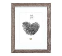 Deknudt Frames Cadre photo avec passe-partout - Couleur chêne grisé- Bois gris - S66KH3 P1 20x30cm pour photo 13x18cm - Bois MDF - pour accrocher ou poser