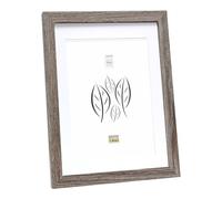 Deknudt Frames Cadre photo avec passe-partout pour 1 photo - Bois MDF - pour accrocher ou poser -S66K (Bois gris, 13 x 18 cm)