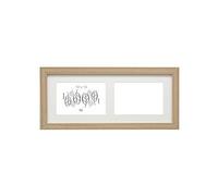 Deknudt Frames S66KD2 Cadre Photo pour 2 Photos Horizontal Naturel 10 x 15 cm, Argenté
