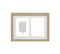 Deknudt Frames Cadre photo S66KB2 – Passe-partout multivue pour 2 photos 13x18cm, chêne 26x35cm