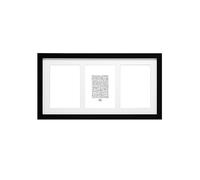 Deknudt S66KA3 Galerie 3x10x15 Holz schwarz mit Passepartout