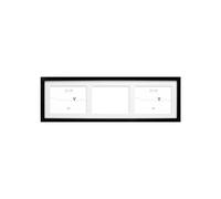 Deknudt Frames S66KC3 Cadre Photo pour 3 Photos Horizontal Noir 15 x 20 cm