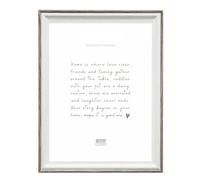 Deknudt Frames - Cadre photo en blanc avec biseau brun-gris - pour photo 30 x 45 cm - Blanc - cadre photo - S68VG2 - à accrocher