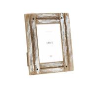 DEKNUDT Frames - Cadre photo en bois flotté avec une finition blanc - pour photo 15 x 20 cm - Marron - cadre photo - S67UD1 - à poser ou à accrocher