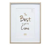 Deknudt Frames Cadre Photo en Couleur Bois Clair avec biseau Blanc et Passe-Partout