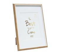 Deknudt Cadre photo en bois avec passepoil blanc et passe-partout 20x30 S46WG4