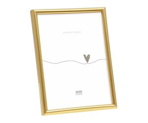 Deknudt Frames - Cadre photo en résine pour photo 21x29,7cm - doré - pour accrocher ou poser - A4 - pour affiches ou posters - S011A4 21x29,7
