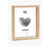 DEKNUDT Frames - Cadre photo - entre deux verres - bord bois naturel - bois MDF - pour format jusqu'à 15x20cm - S68SG3 - à poser