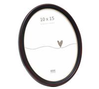 Deknudt Frames S100F9 Cadre Photo Ovale Résine Noir Classique 10 x 15 cm