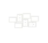 Deknudt Frames - Cadre pour 10 photos en format 10x15cm - couleur blanc - bois MDF - multivue - collage - S68UC1P7 - format du cadre 32x64cm