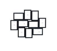 Deknudt Frames - Cadre pour 10 photos en format 10x15cm - couleur noir - bois MDF - multivue - collage - S68UC1P10 - format du cadre 48x59cm