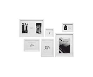 Deknudt Frames Mur Photos avec 6 Cadres Blanc - 101 Combinations