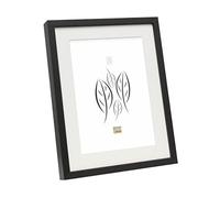 Deknudt Frames S223K2 Cadre Photo Basic avec Passepartout Bois Moulure Haut Noir 13 x 18
