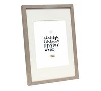 Deknudt Frames S223K7 Cadre Photo Basic avec Passepartout Bois Moulure Haut Taupe 20 x 30