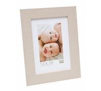 Deknudt Frames S224K1 Basic Cadre Photo Bois Brut/Blanc 10 x 15