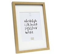 Cadre Photo Deknudt S40a-p1 (mdf) Avec Passe-partout Blanc 20x30 (passepartout Fenêtre 15x20) Bois Naturel