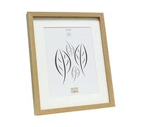 Deknudt Frames S40AH1 P1 Cadre Photo Basic avec Passe Partout Chêne Moulure Haute en Bois/MDF Naturel 24 x 30 cm